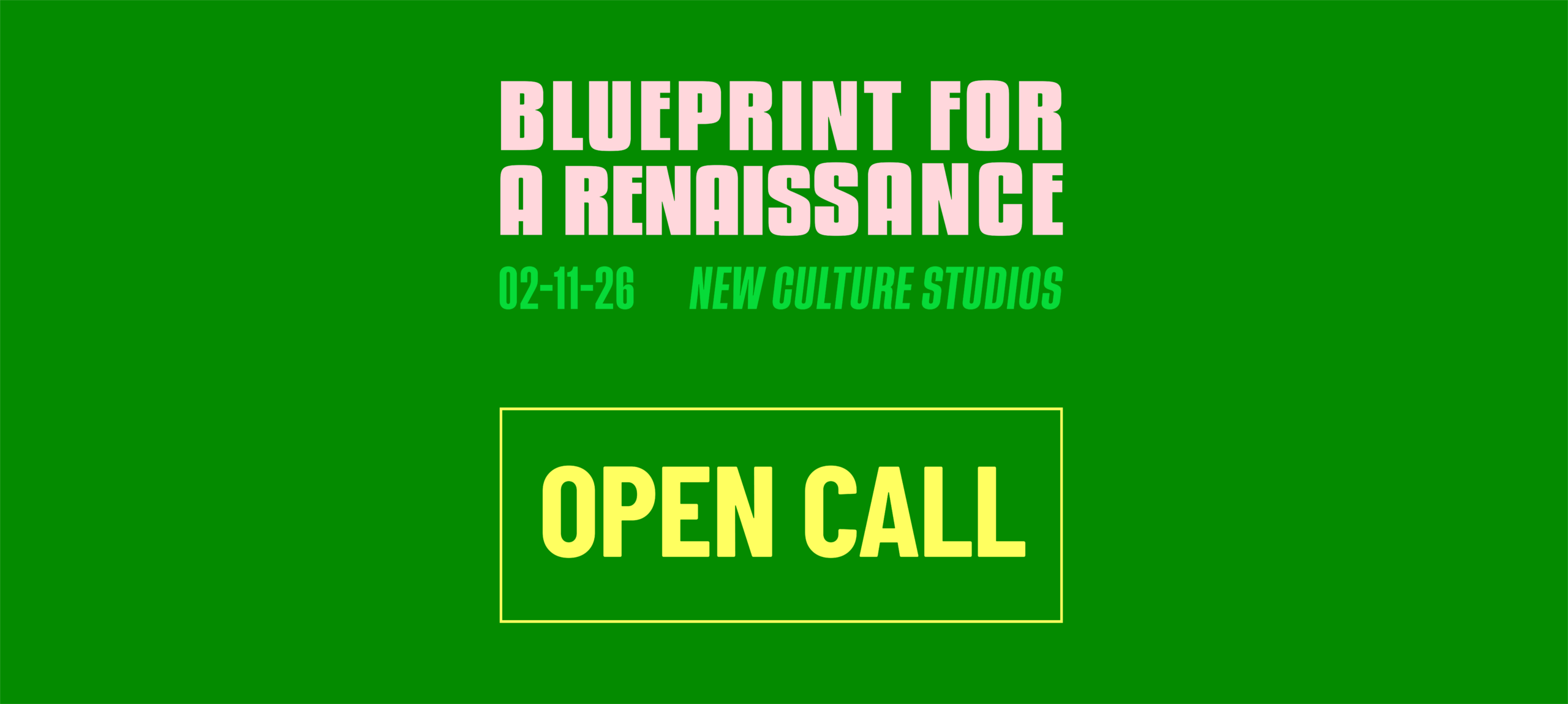 Blueprint For A Renaissance